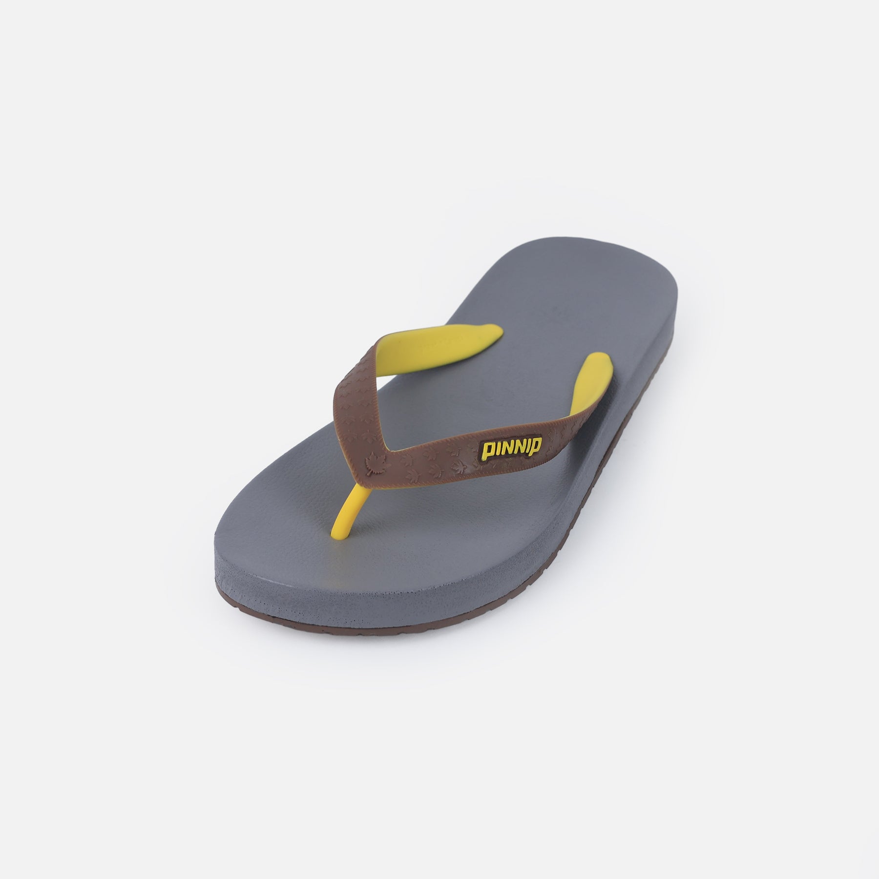 PINNIP-Men's flip-flops Gray/Brown