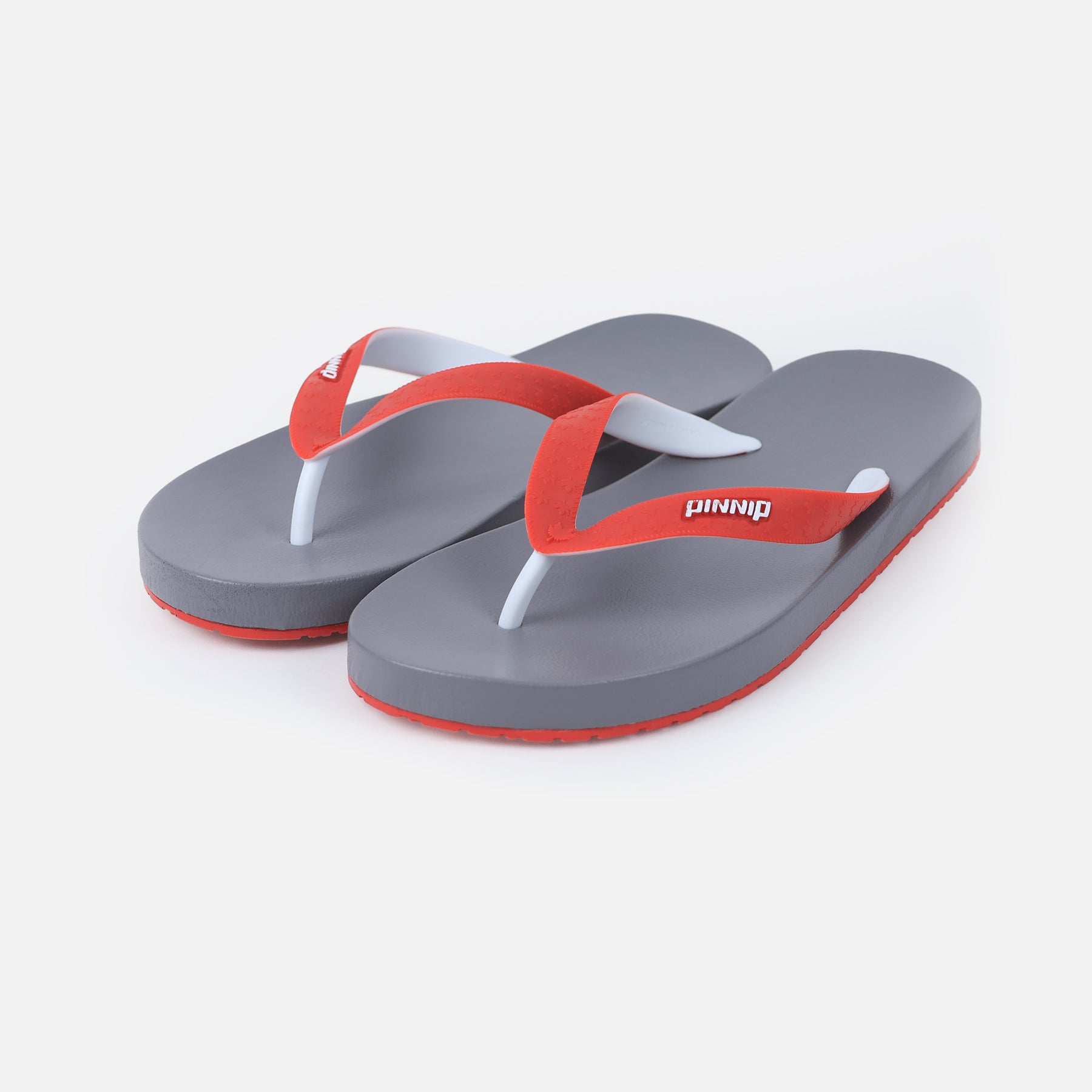 PINNIP-Men's flip-flops Gray/Red