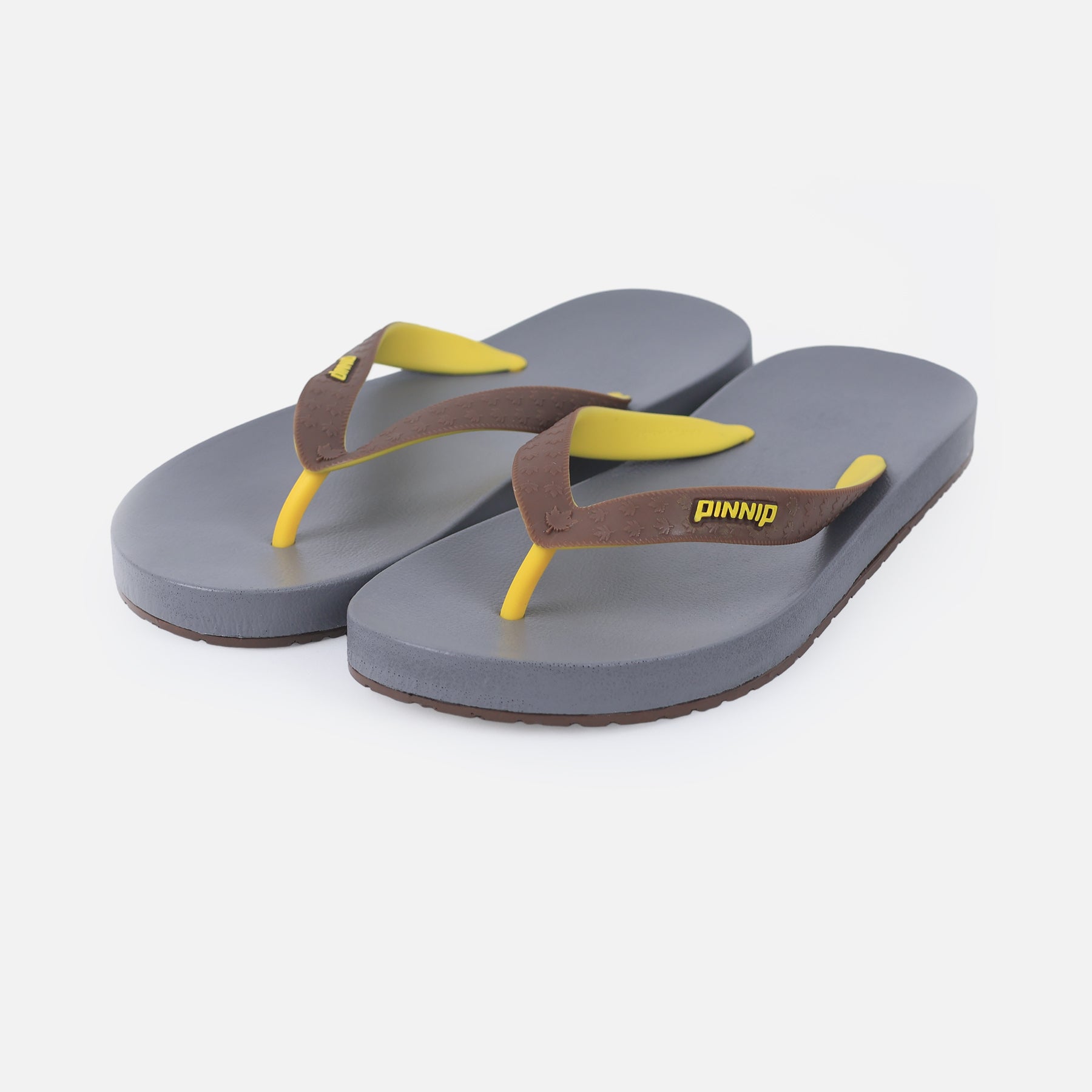 PINNIP-Men's flip-flops Gray/Brown