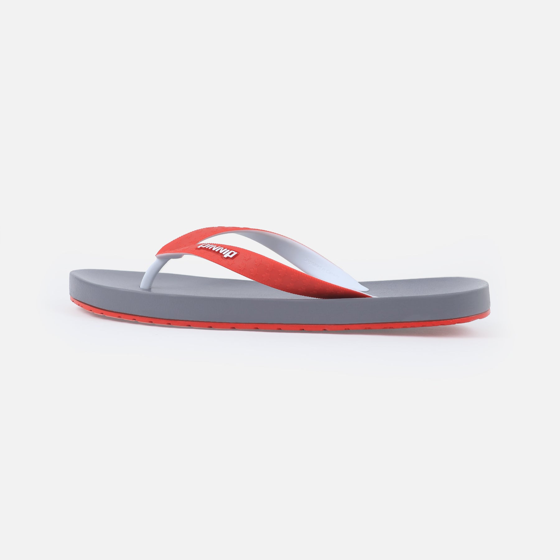 PINNIP-Men's flip-flops Gray/Red