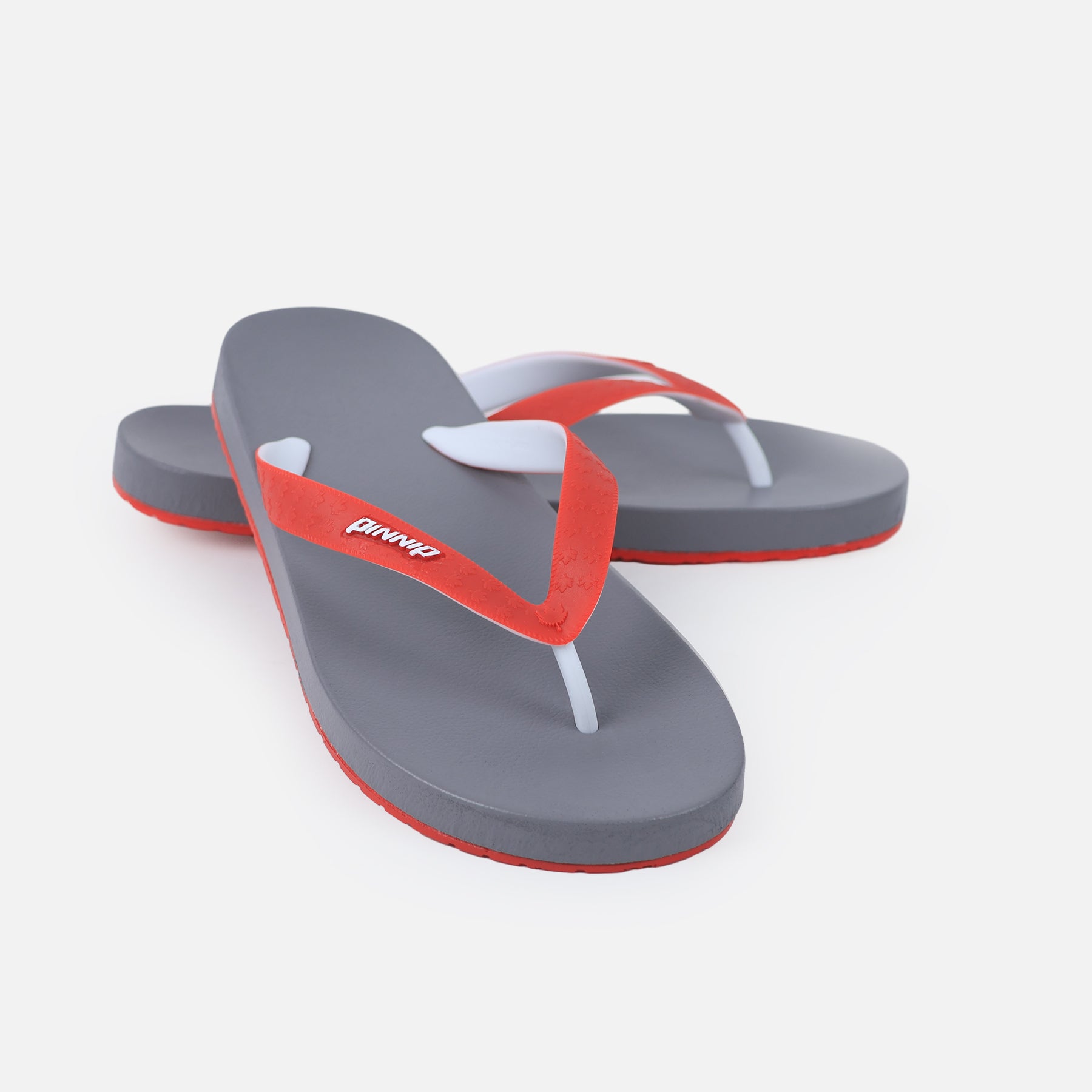 PINNIP-Men's flip-flops Gray/Red