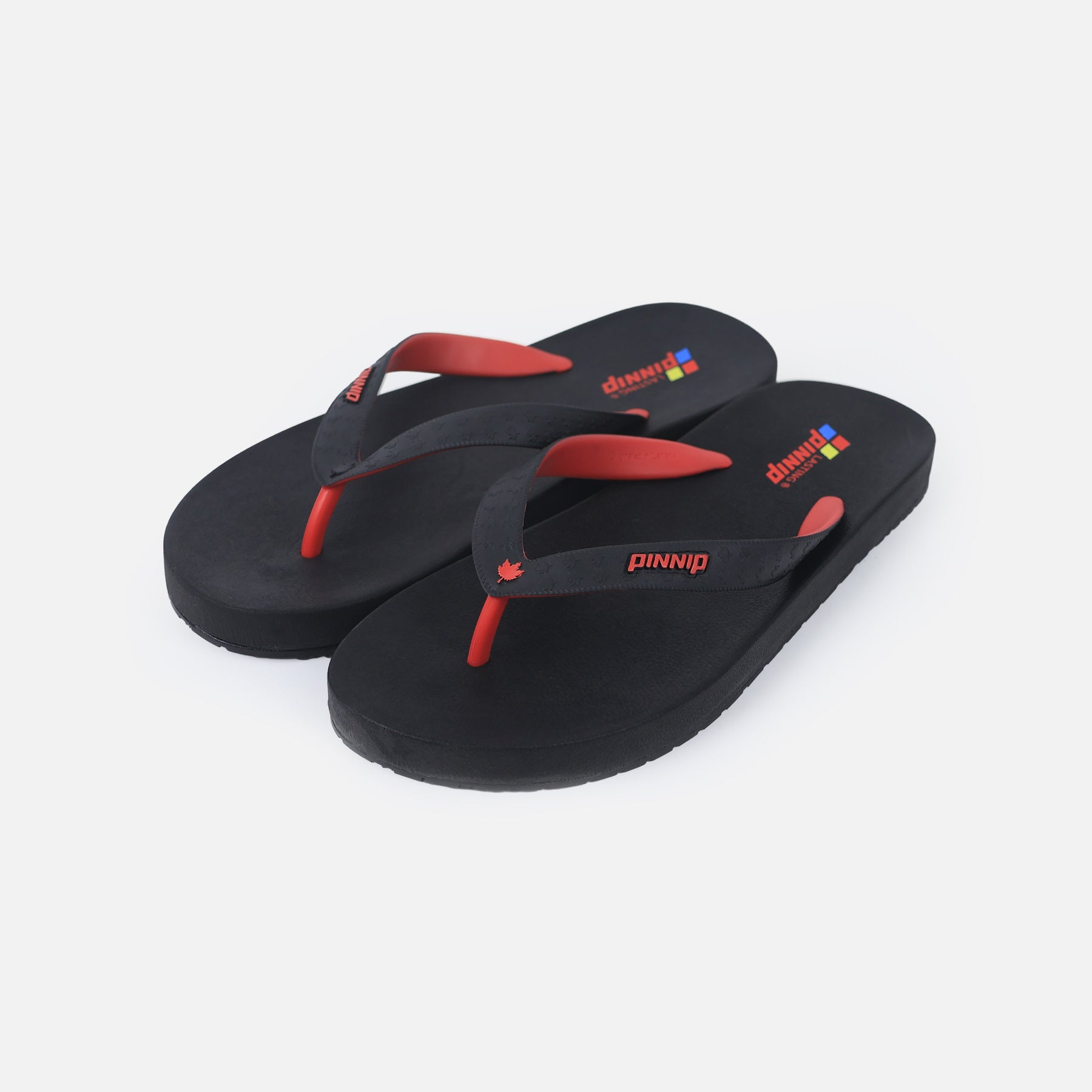 PINNIP-Men's flip-flops Black/Red