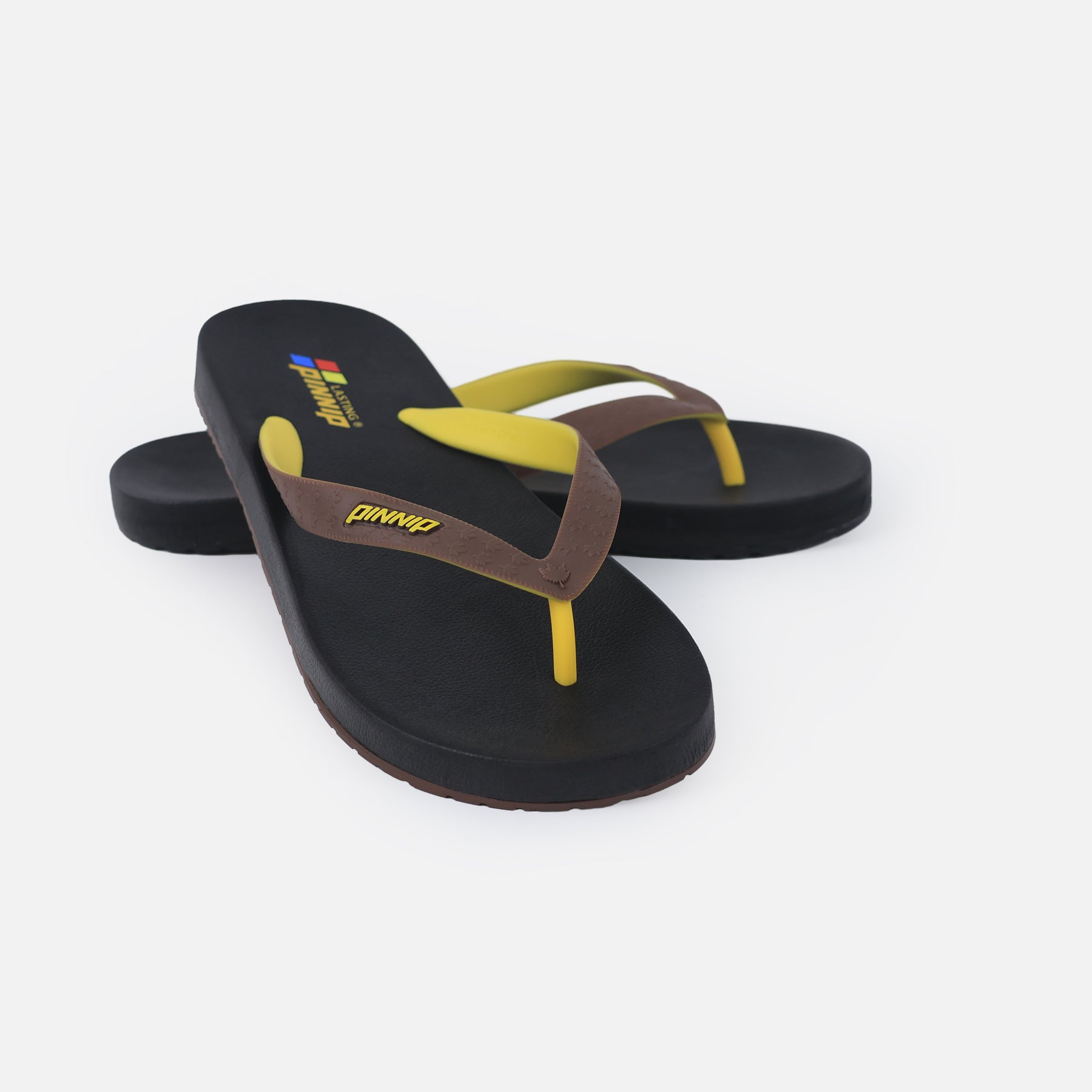 PINNIP-Men's flip-flops Black/Brown