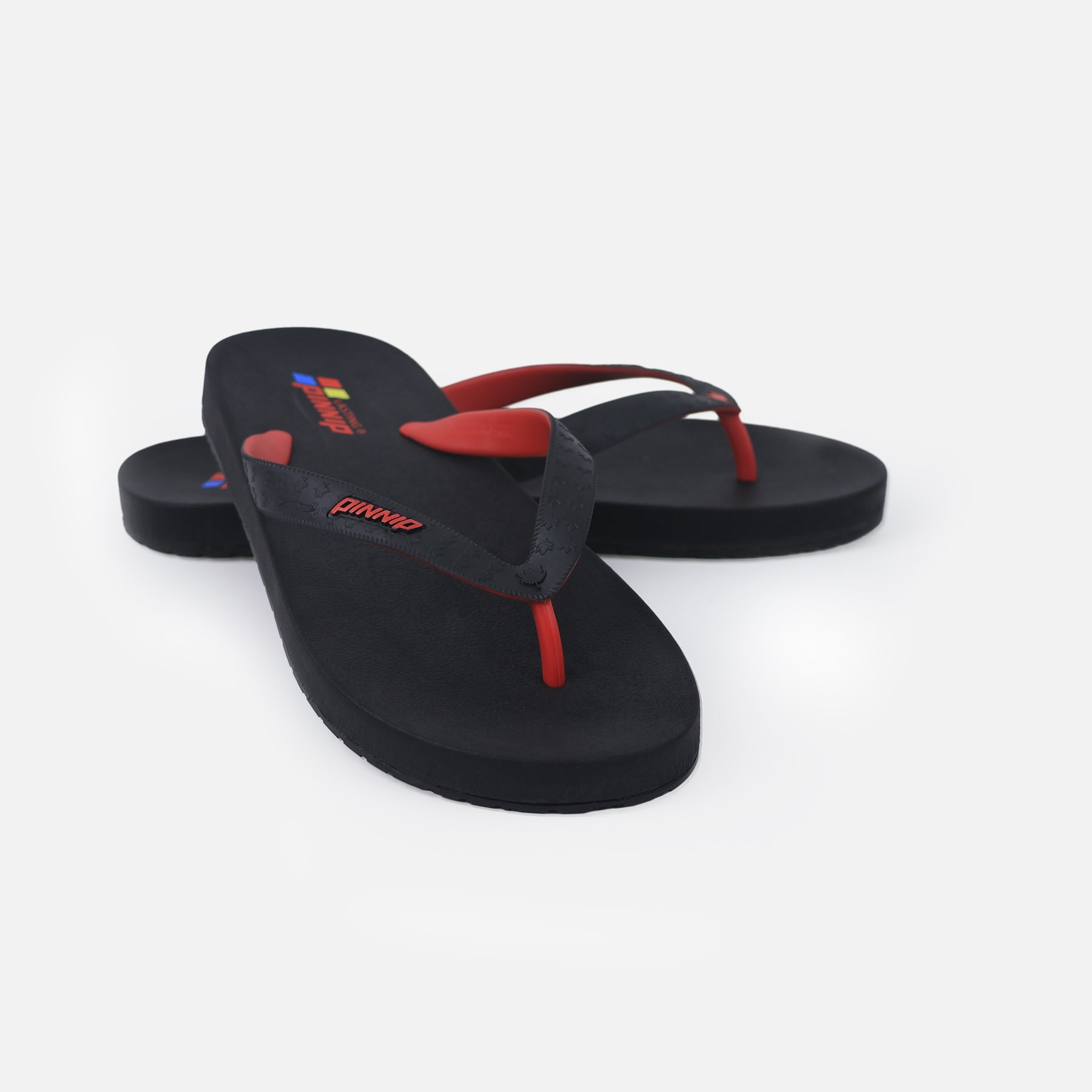 PINNIP-Men's flip-flops Black/Red