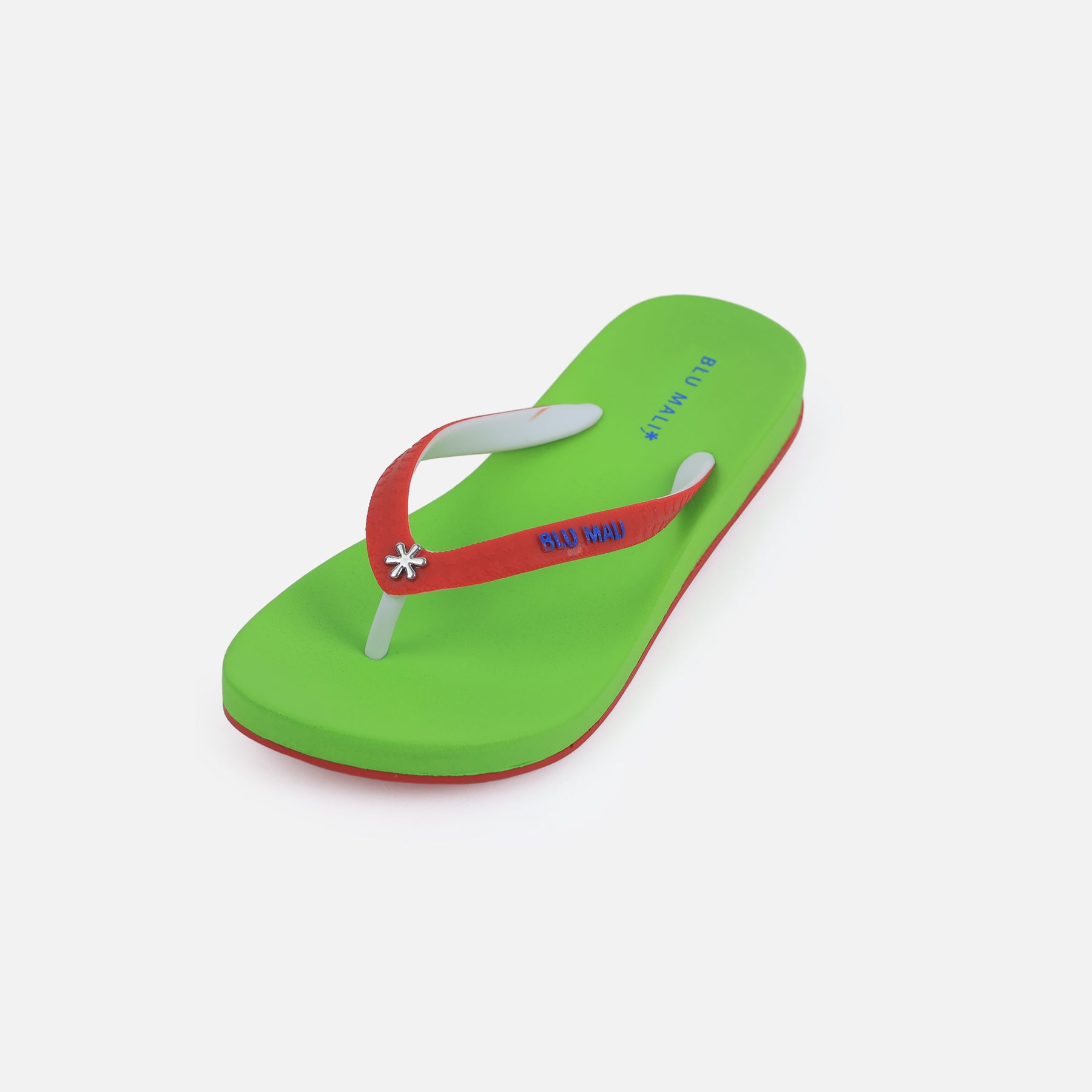 BLU MALI-Women's flip-flops Green/Red