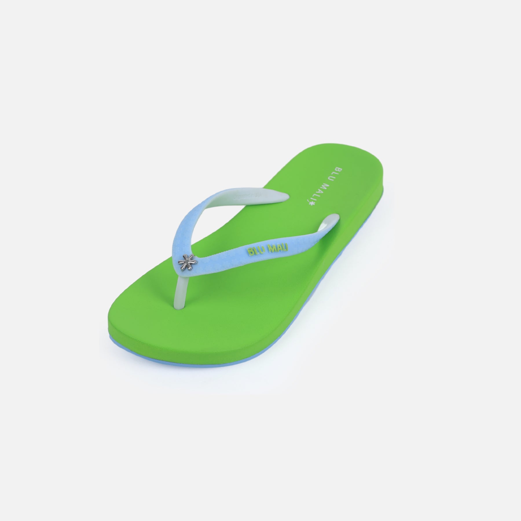 BLU MALI-Women's flip-flops Green/Blue