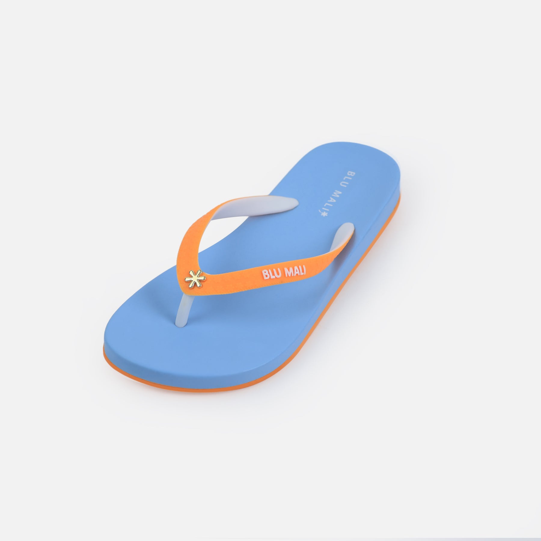 BLU MALI-Women's flip-flops Blue/Orange