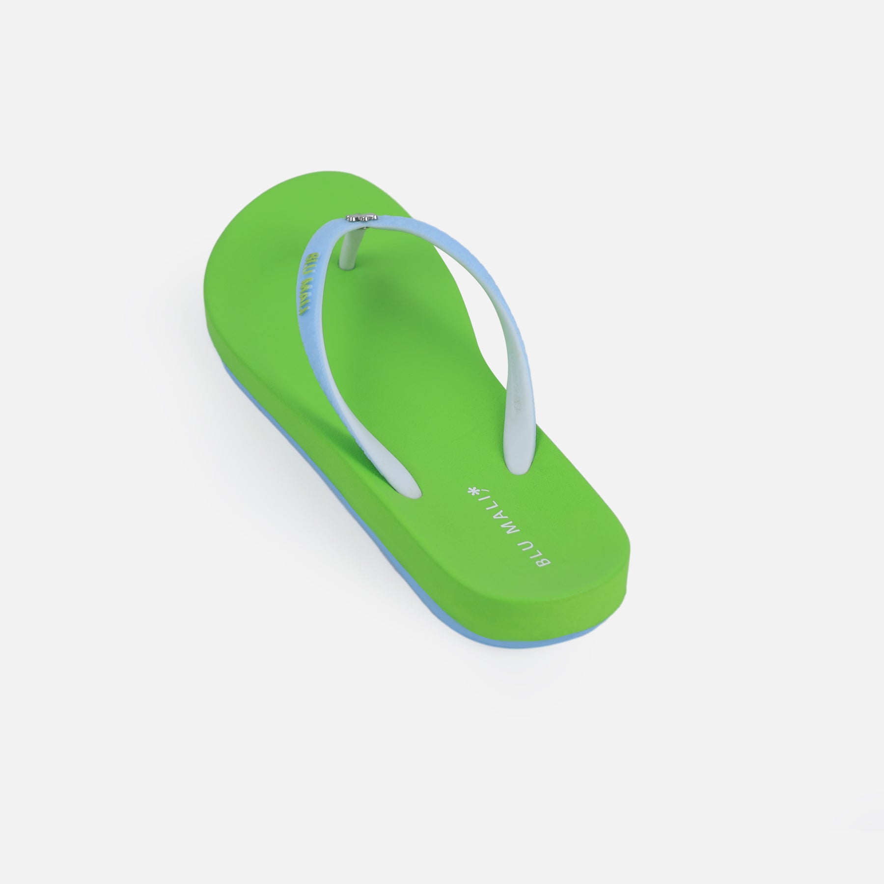 BLU MALI-Women's flip-flops Green/Blue