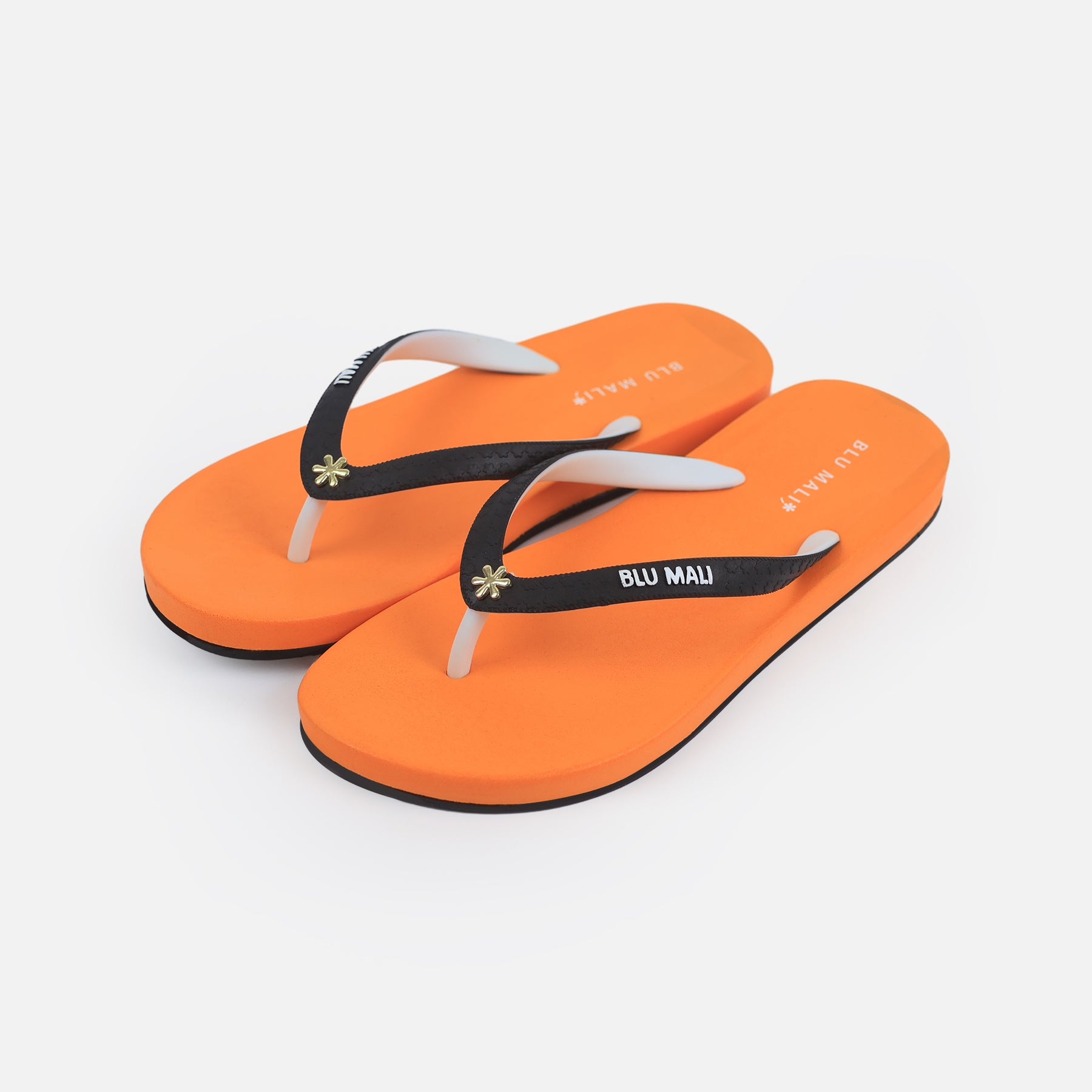 BLU MALI-Women's flip-flops Orange/Black