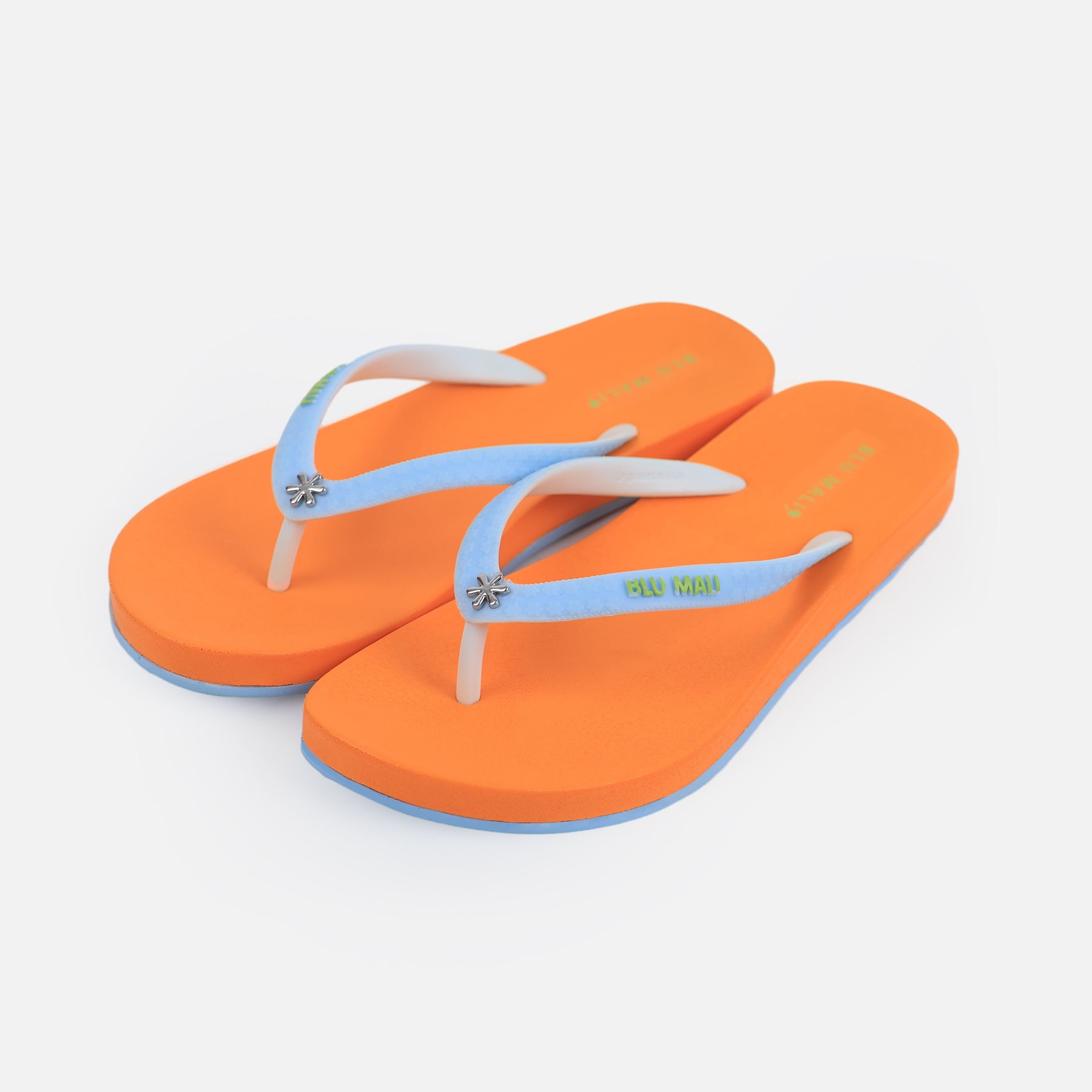 BLU MALI-Women's flip-flops Orange/Blue