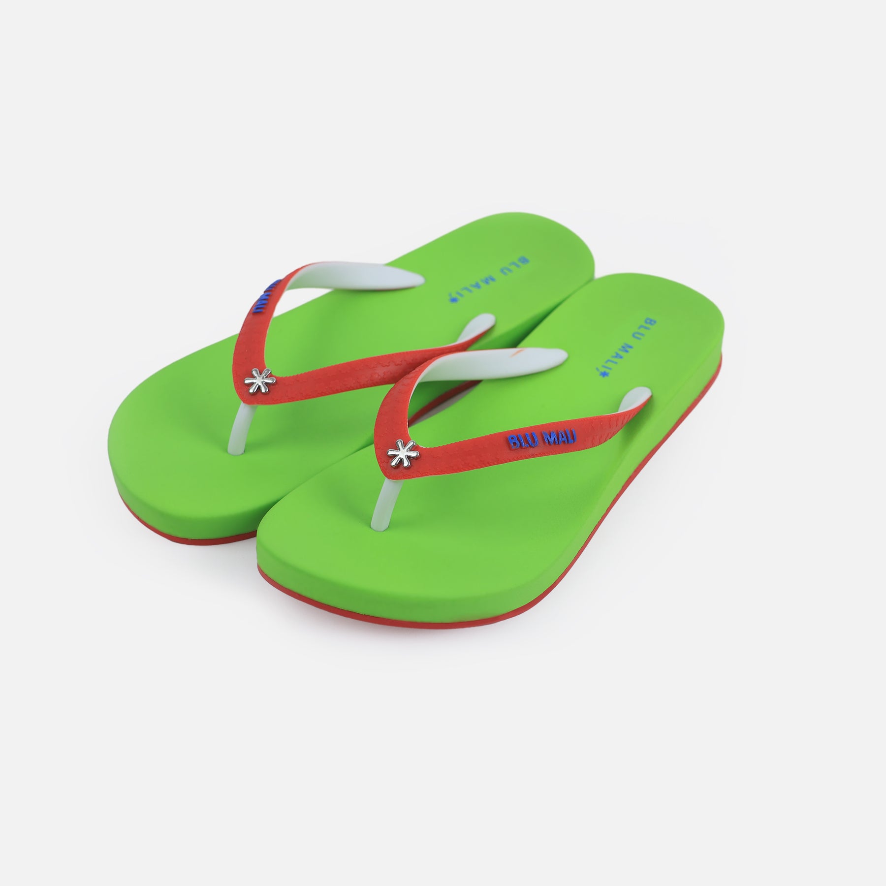 BLU MALI-Women's flip-flops Green/Red