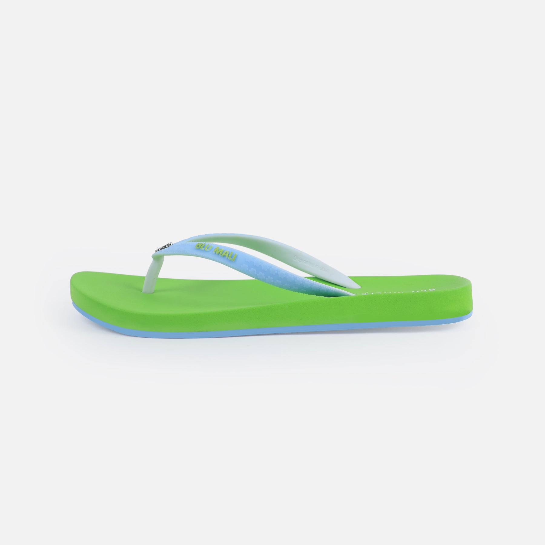 BLU MALI-Women's flip-flops Green/Blue