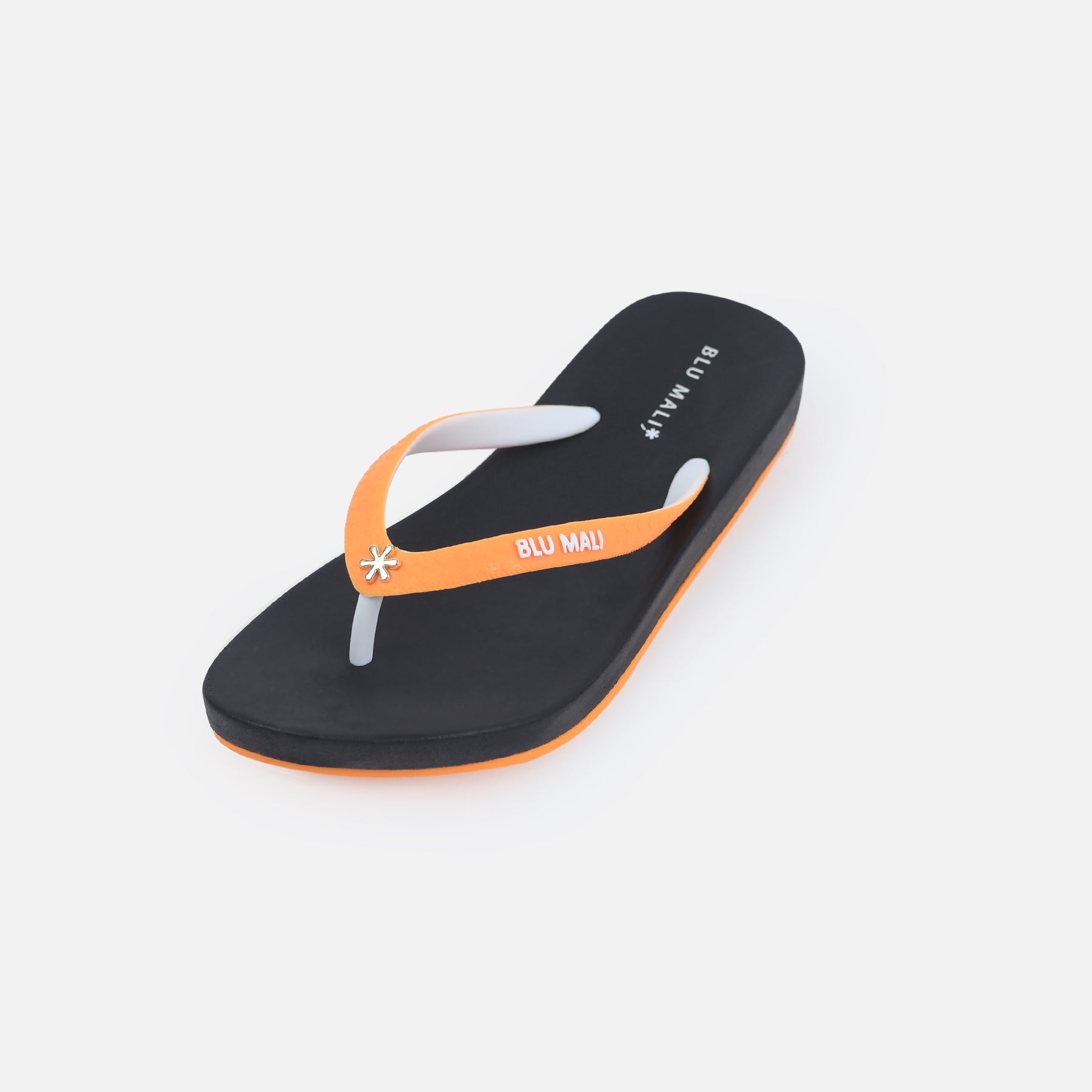 BLU MALI-Women's flip-flops Black/Orange