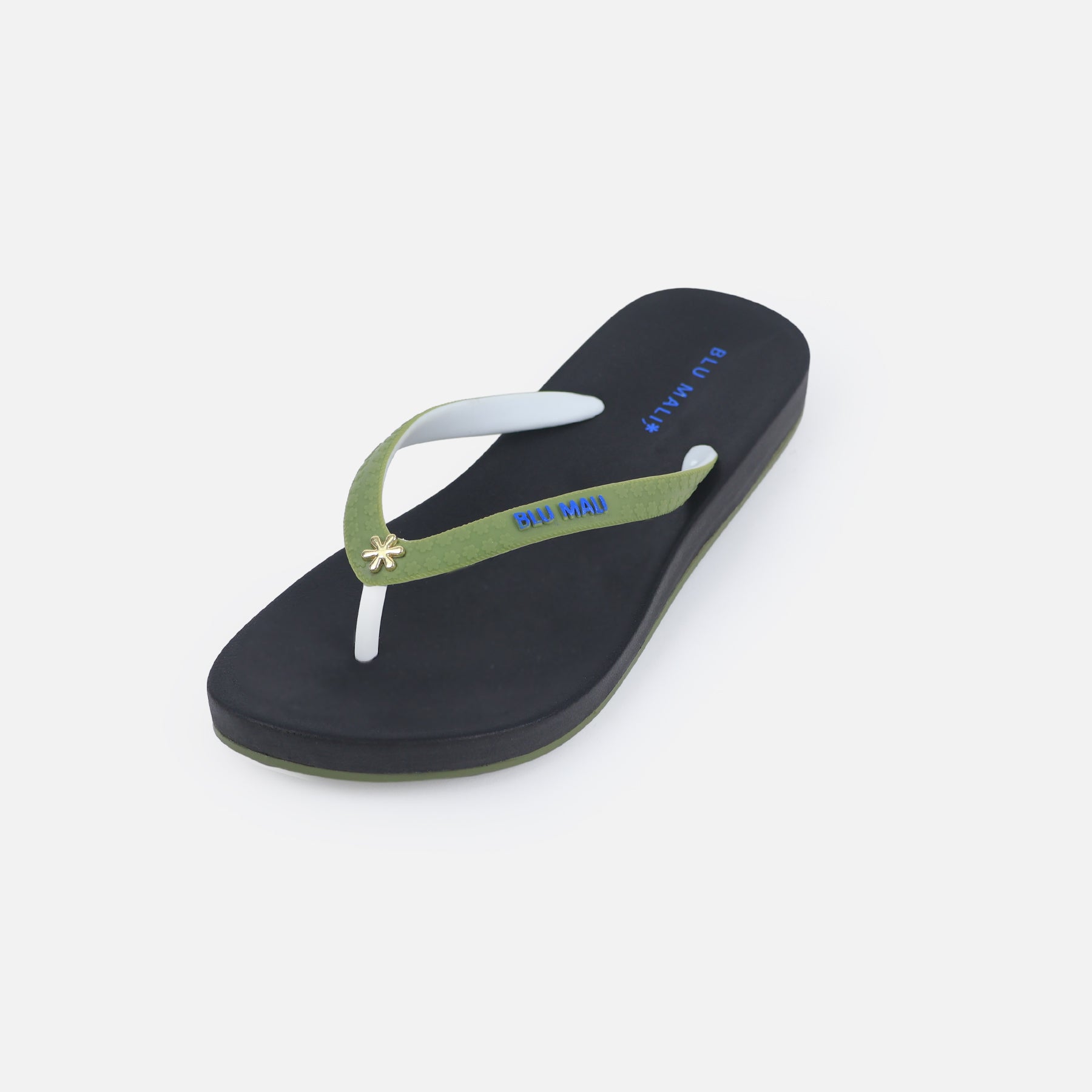 BLU MALI-Women's flip-flops Black/Green