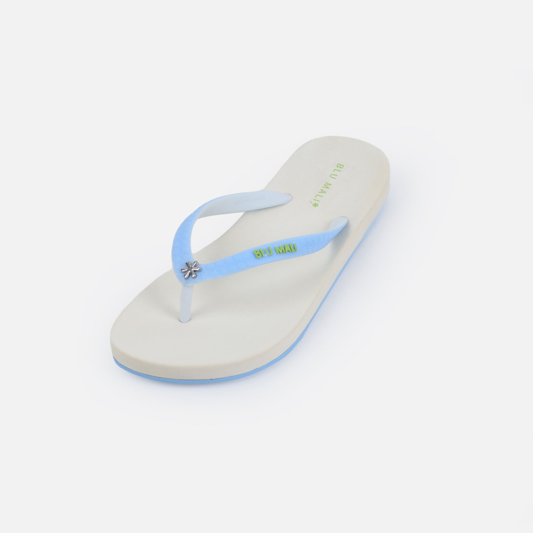 BLU MALI-Women's flip-flops White/Blue