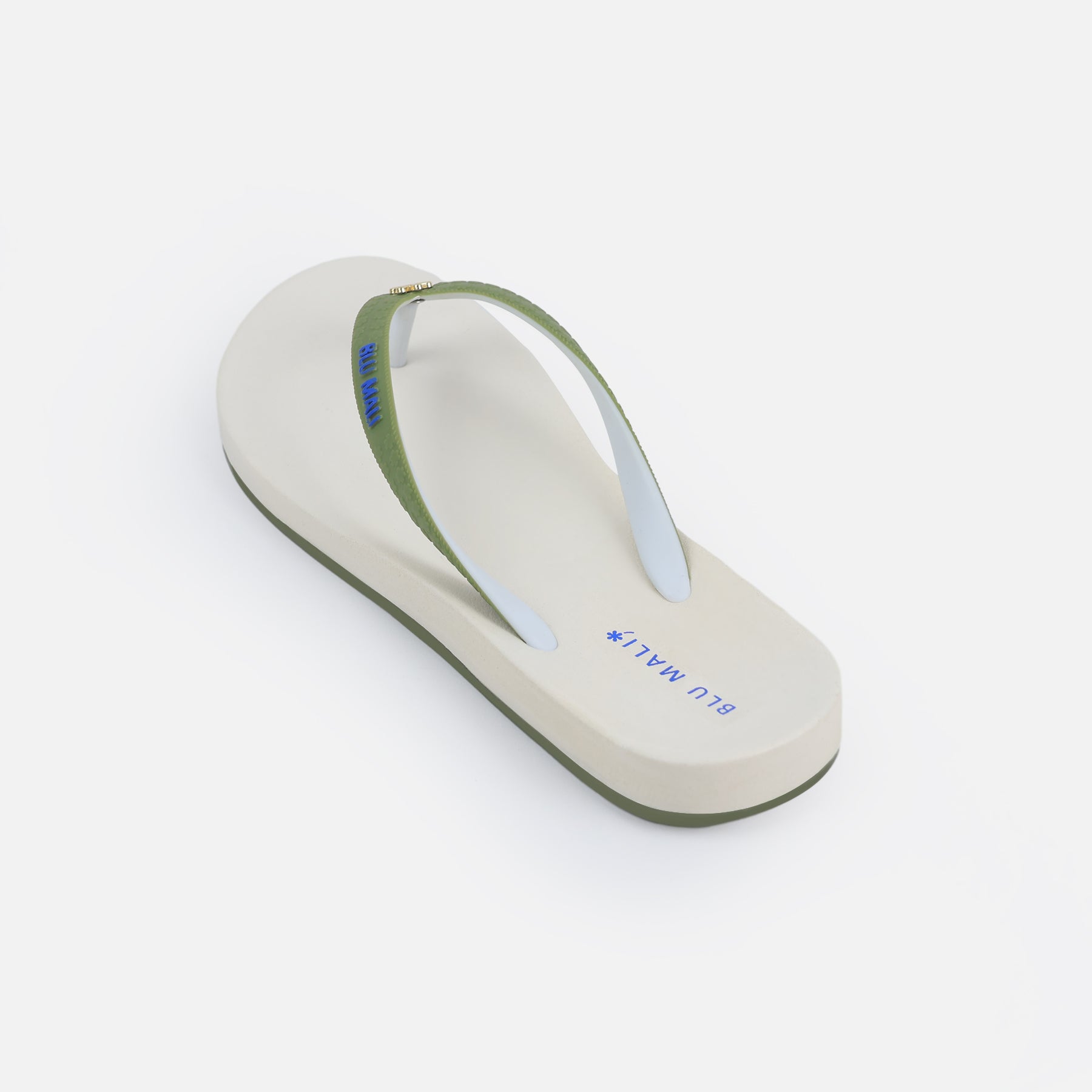 BLU MALI-Women's flip-flops White/Green