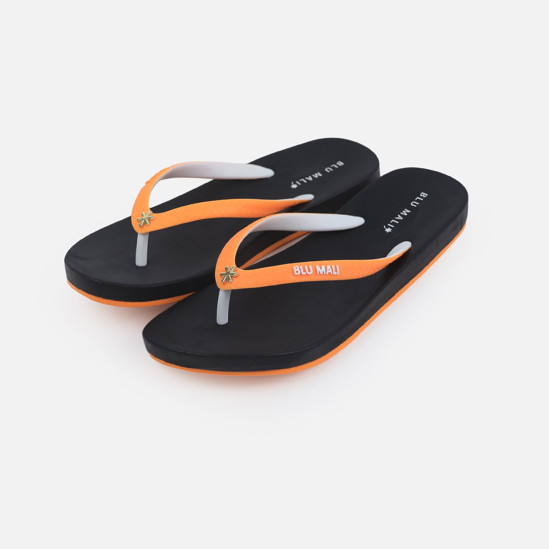 BLU MALI-Women's flip-flops Black/Orange