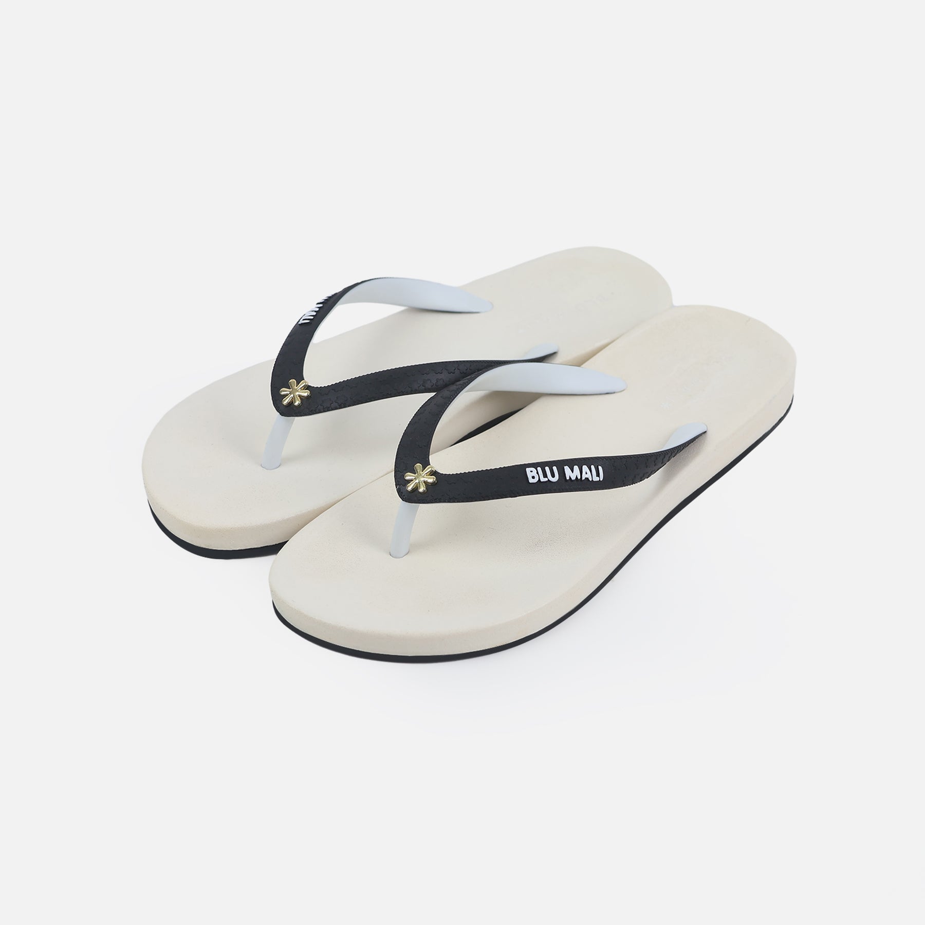 BLU MALI-Women's flip-flops White/Black